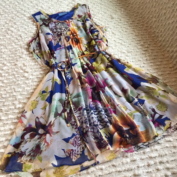 Vera Wang Dresses & Skirts - Simply Vera Vera Wang Sheer Floral Dress Size XL